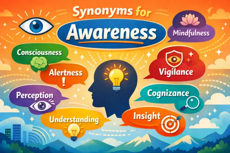 synonyms for awareness