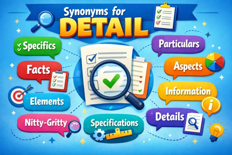 synonyms for detail