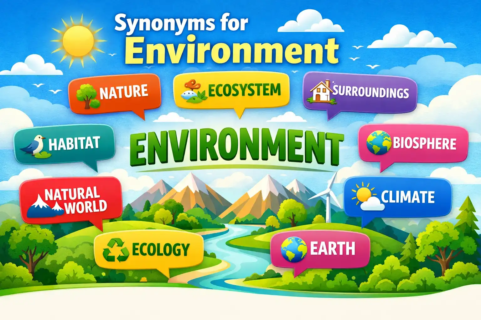synonyms for environment