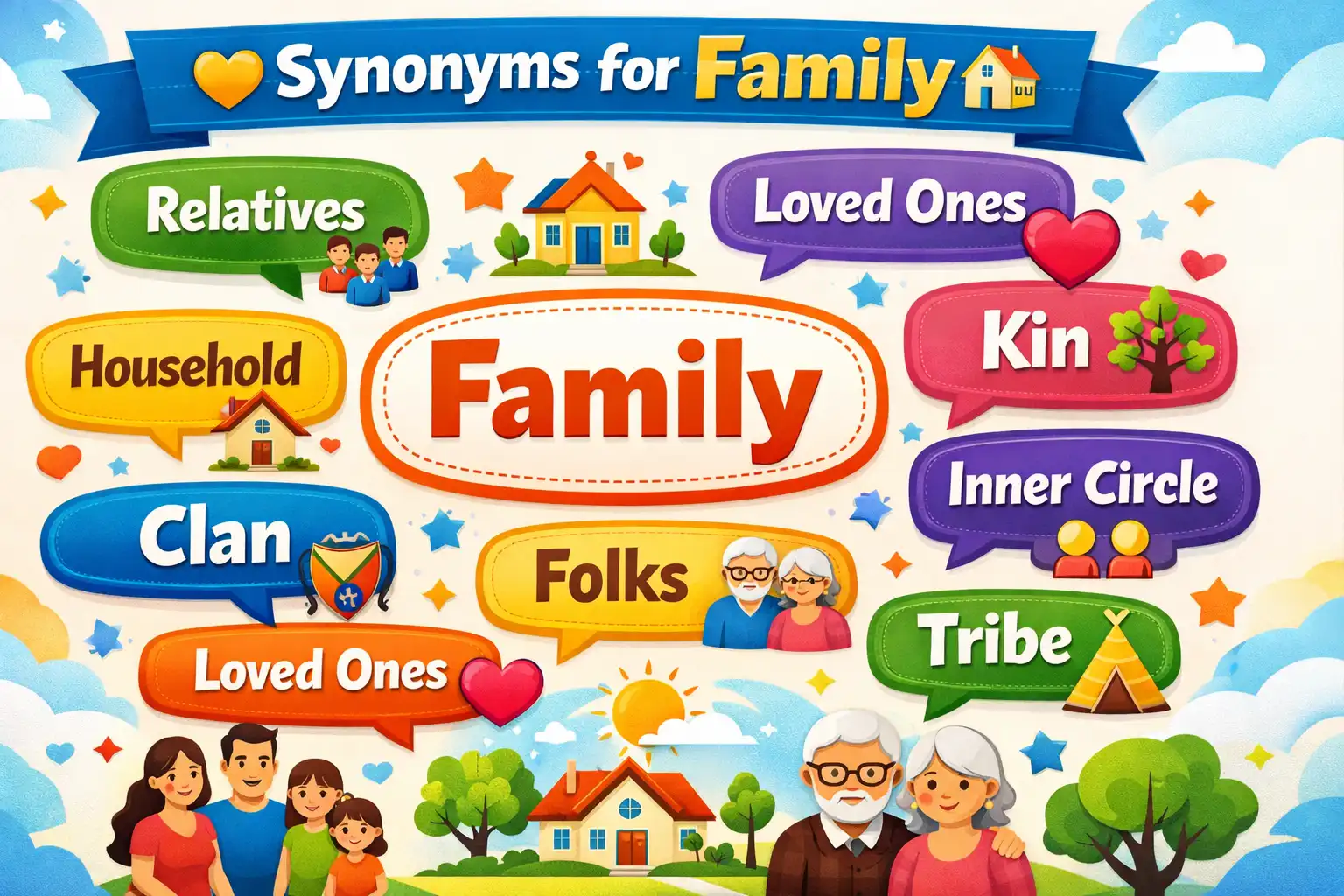 synonyms for family