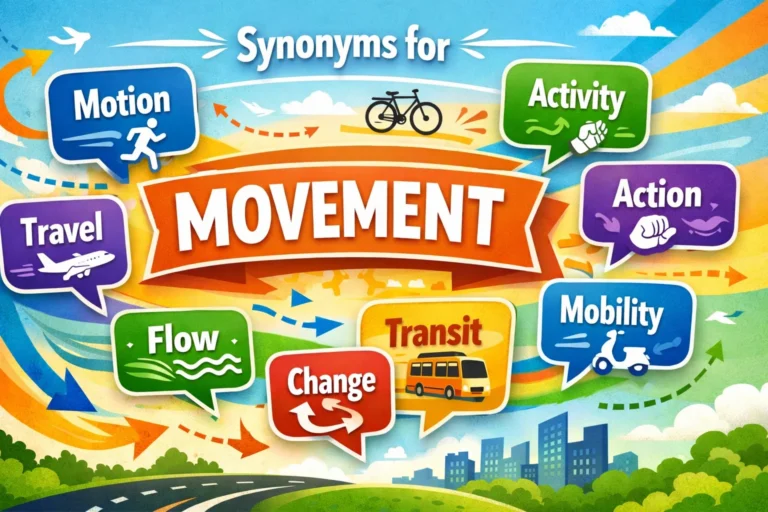 synonyms for movement