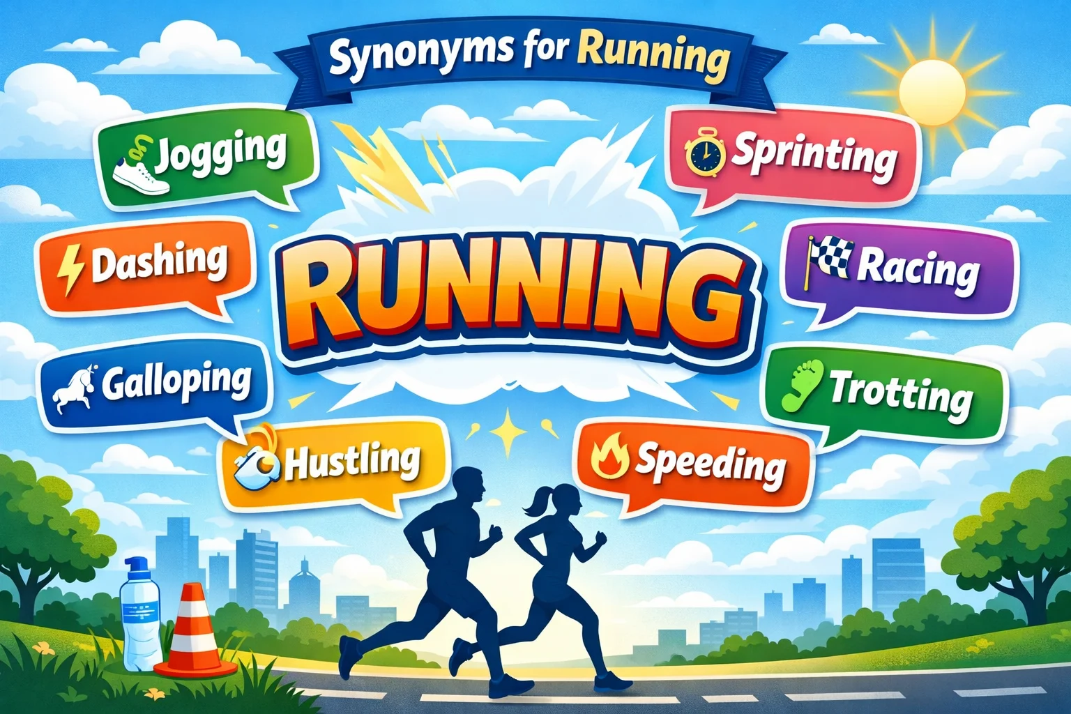 synonyms for running