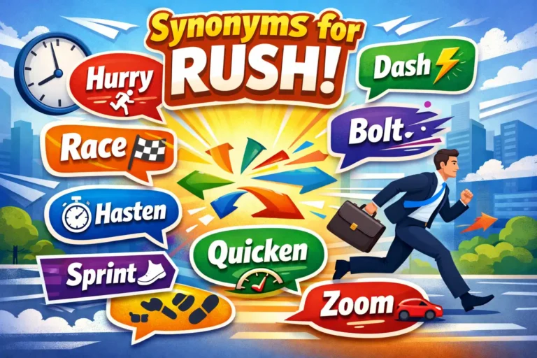 synonyms for rush