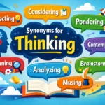 synonyms for thinking