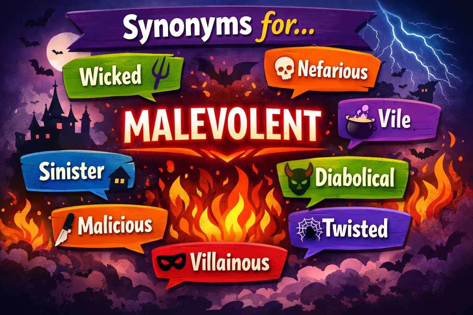 synonyms of evil