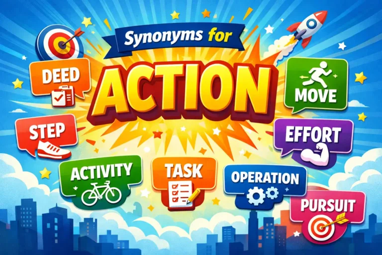 synonyms for action