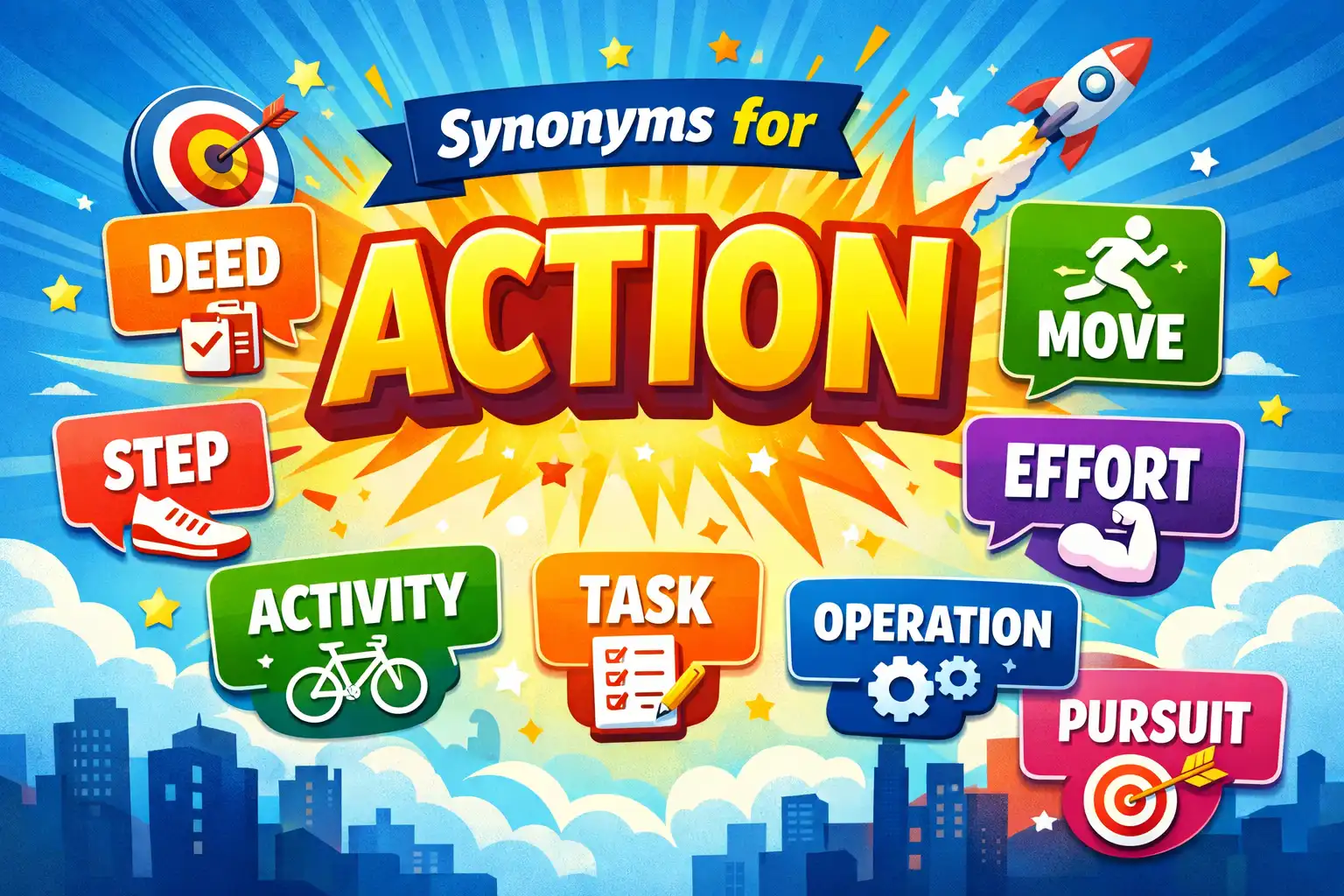 synonyms for action