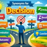 synonyms for decision
