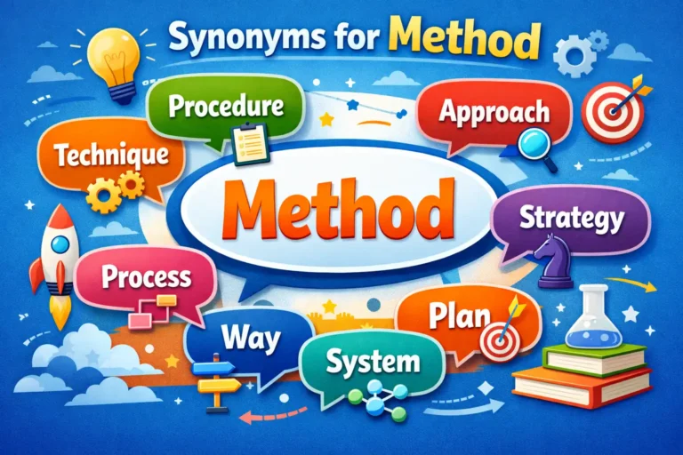 synonyms for method