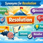 synonyms for resolution