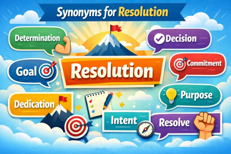synonyms for resolution