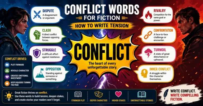 Conflict words for fiction — how to write tension
