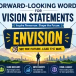 Forward-looking words for vision statements