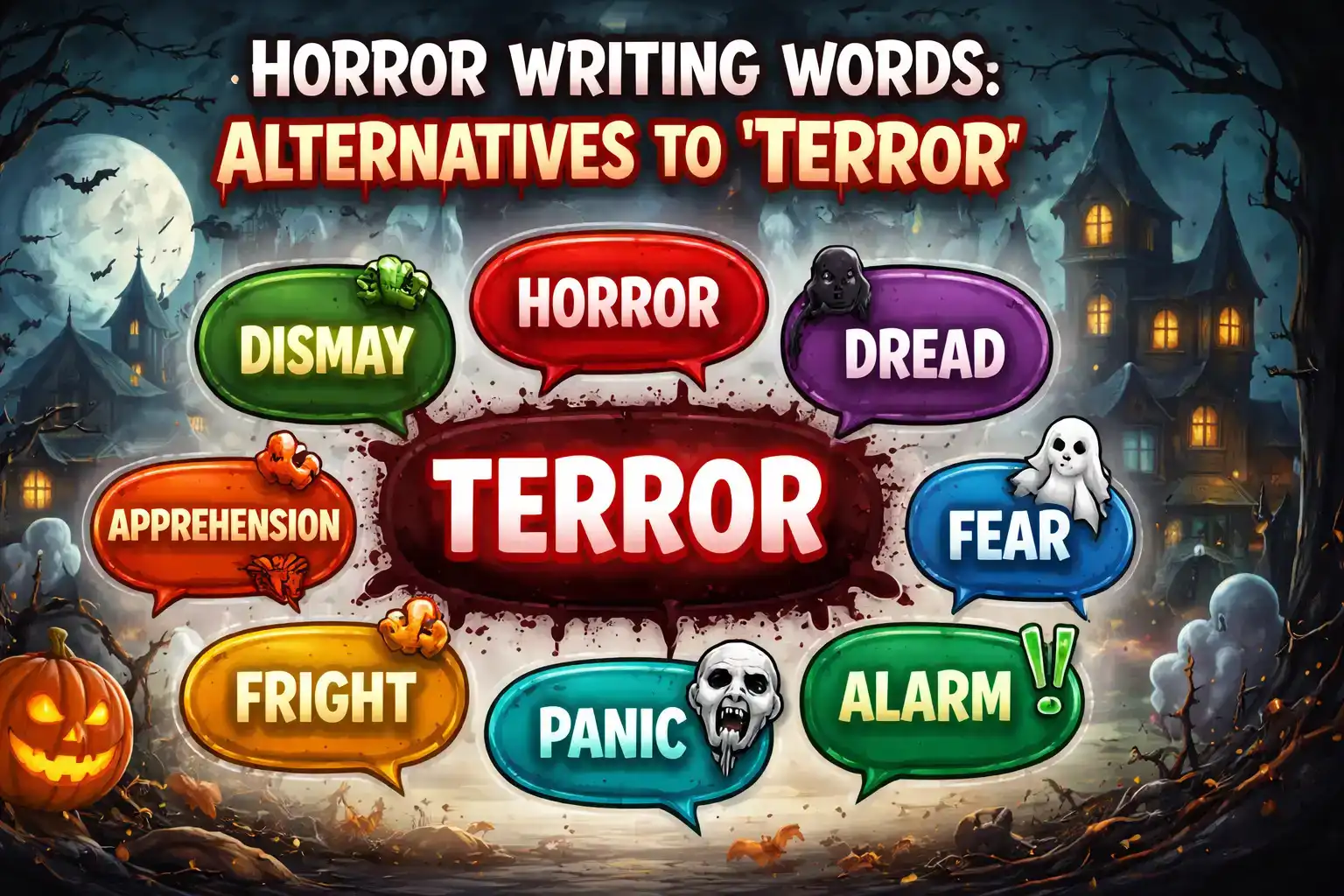 Horror writing words: alternatives to 'terror'