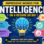 Impressive words for intelligence on a resume or bio