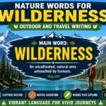Nature words for wilderness — outdoor and travel writing