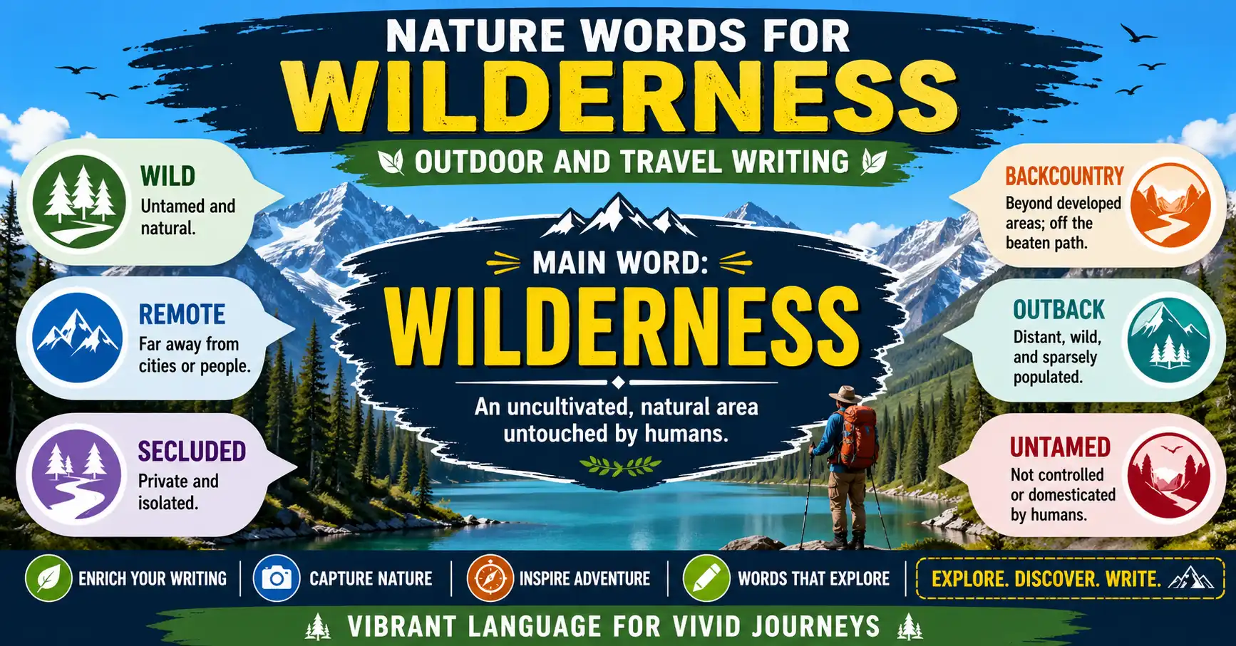 Nature words for wilderness — outdoor and travel writing