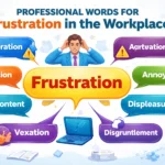 Professional words for frustration in the workplace