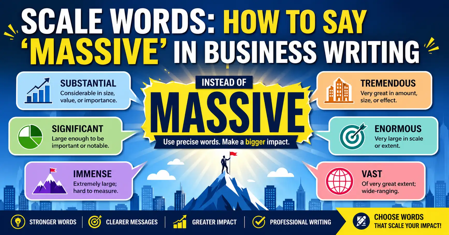Scale words: how to say 'massive' in business writing
