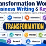 Transformation words for business writing and keynotes
