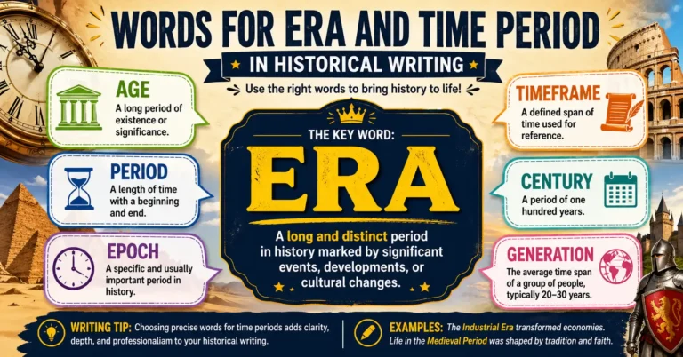 Words for era and time period in historical writing