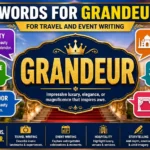 Words for grandeur — for travel and event writing