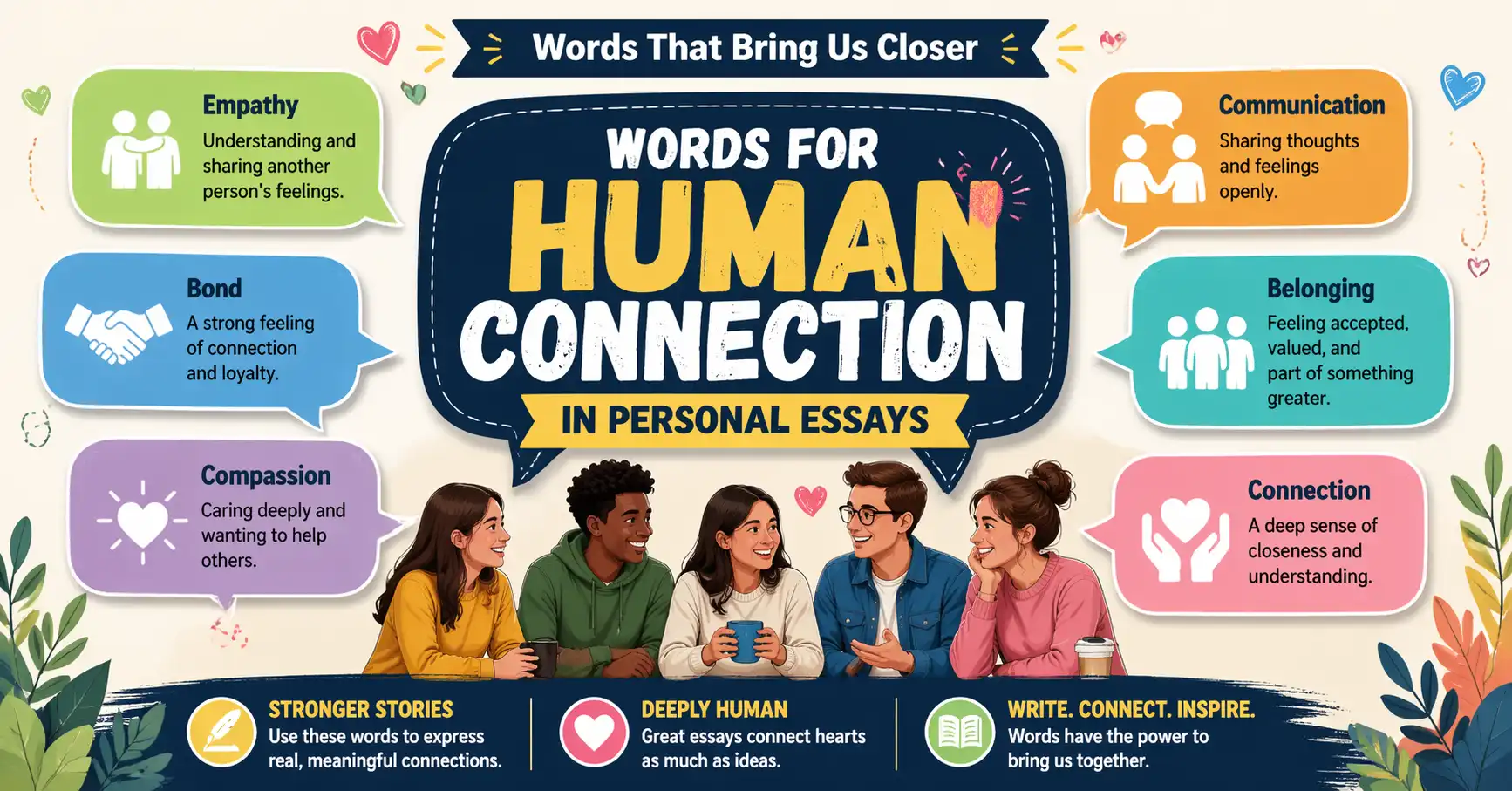 Words for human connection in personal essays