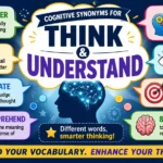 cognitive synonyms for think and understand