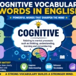 cognitive vocabulary words in English