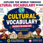 cultural vocabulary words in English