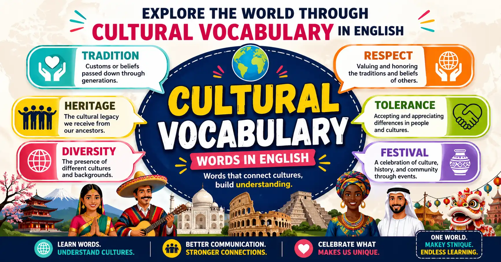 cultural vocabulary words in English