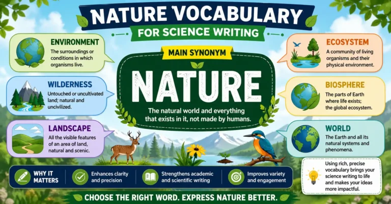 nature vocabulary for science writing