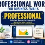 professional words for business emails