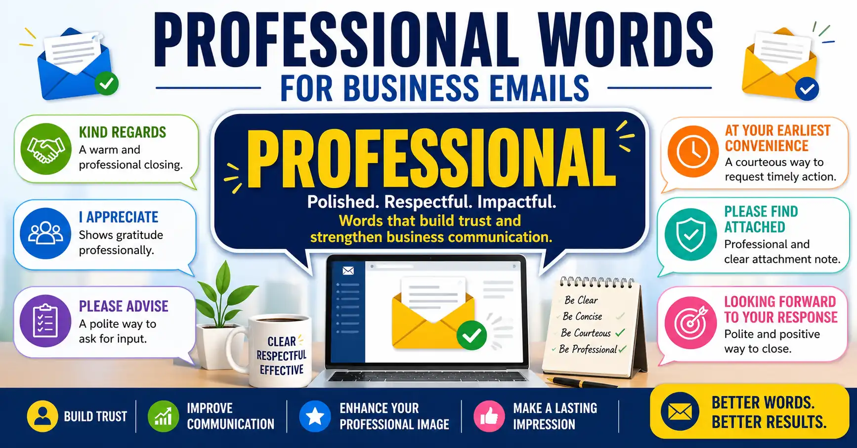 professional words for business emails