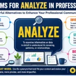 synonyms for analyze in professional use
