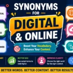 synonyms for digital and online terms