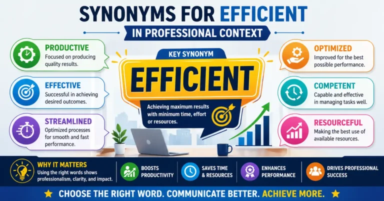 synonyms for efficient in professional context