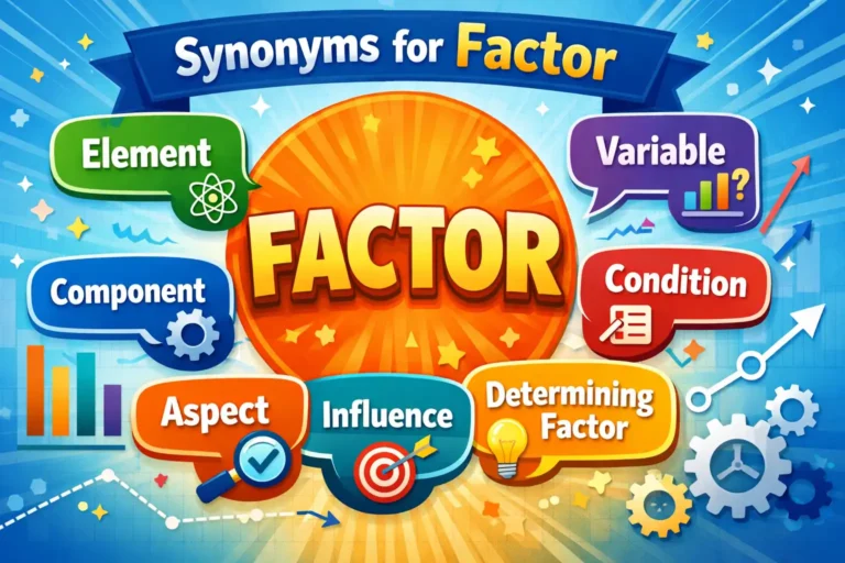 synonyms for factor