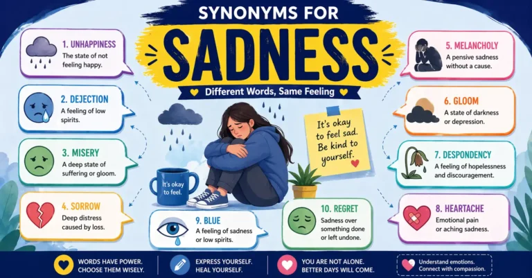 synonyms for sadness