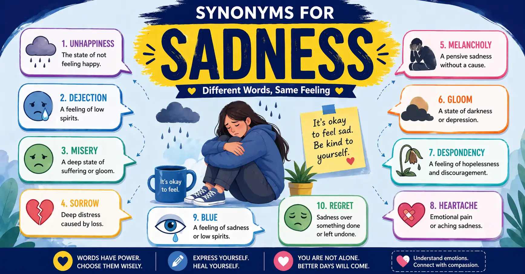 synonyms for sadness