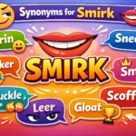 synonyms for smirk