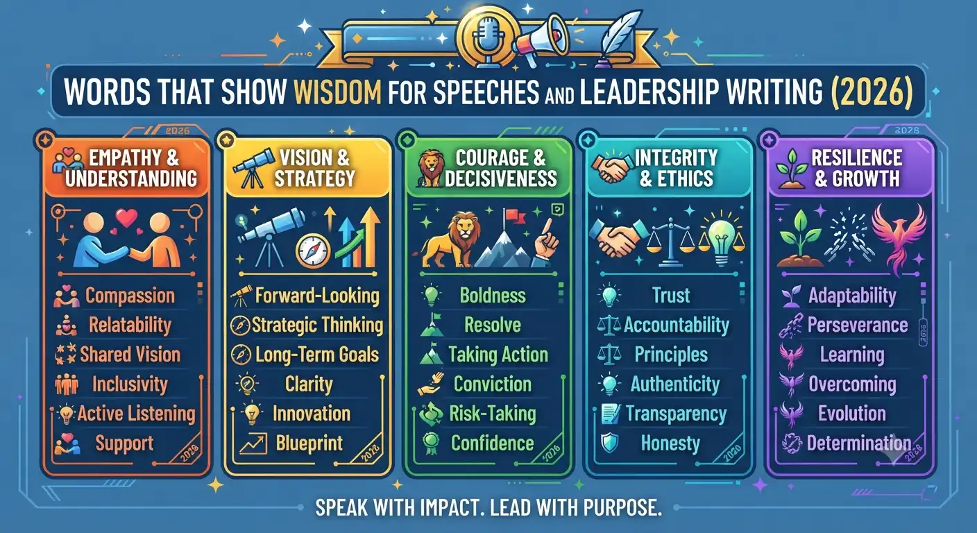 Words that show wisdom for speeches and leadership writing (2026)