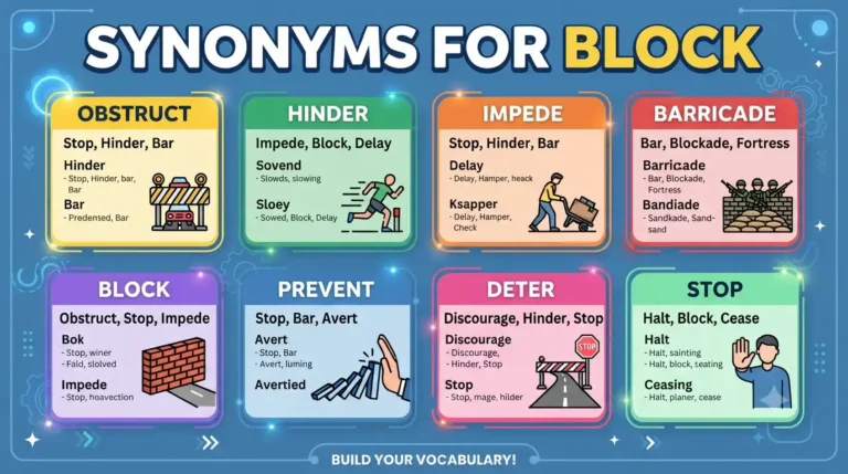 synonyms for block