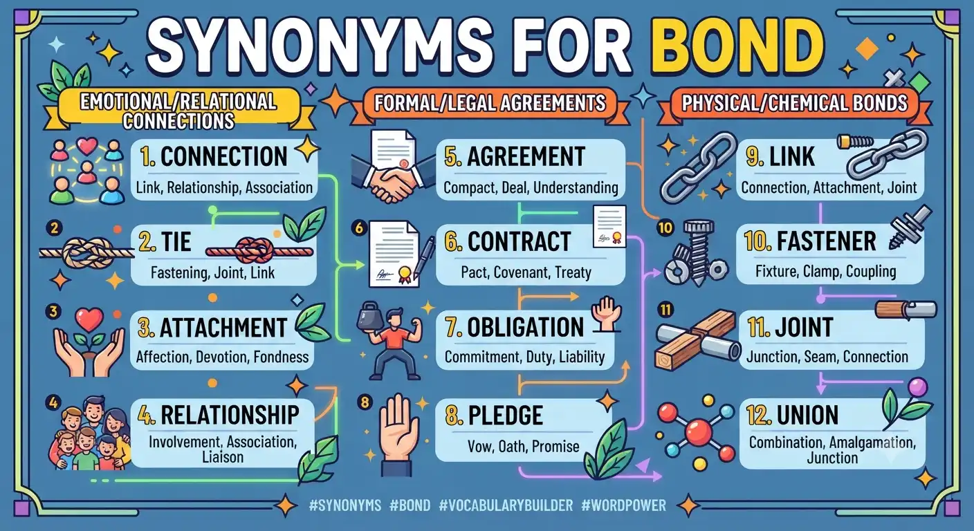 synonyms for bond