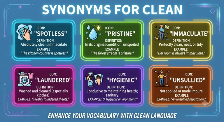 synonyms for clean