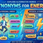 synonyms for energy