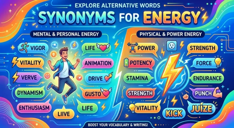 synonyms for energy