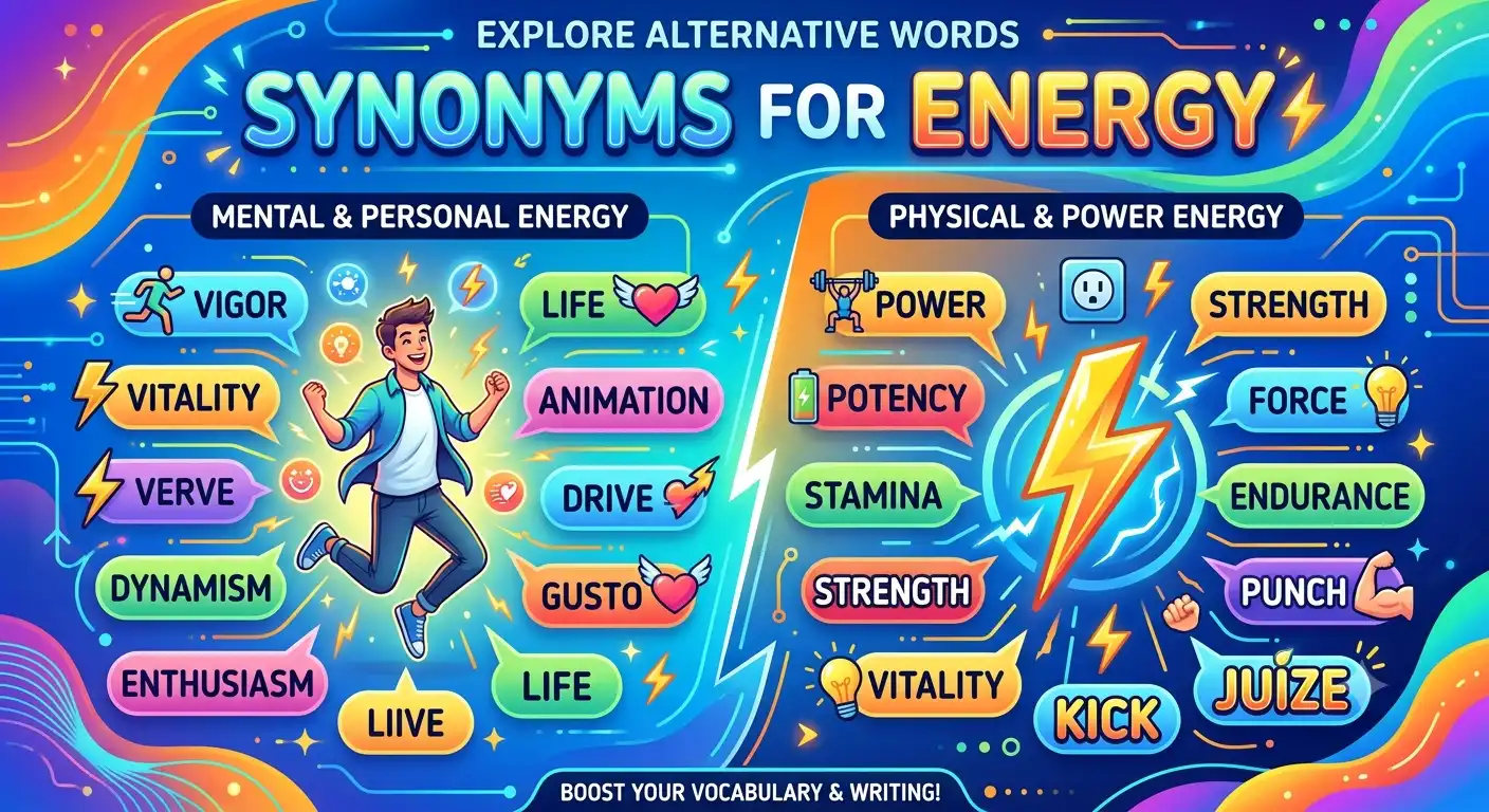synonyms for energy