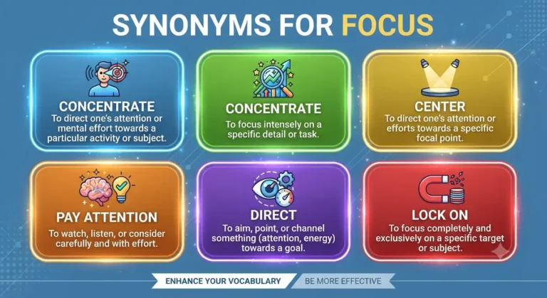 synonyms for focus