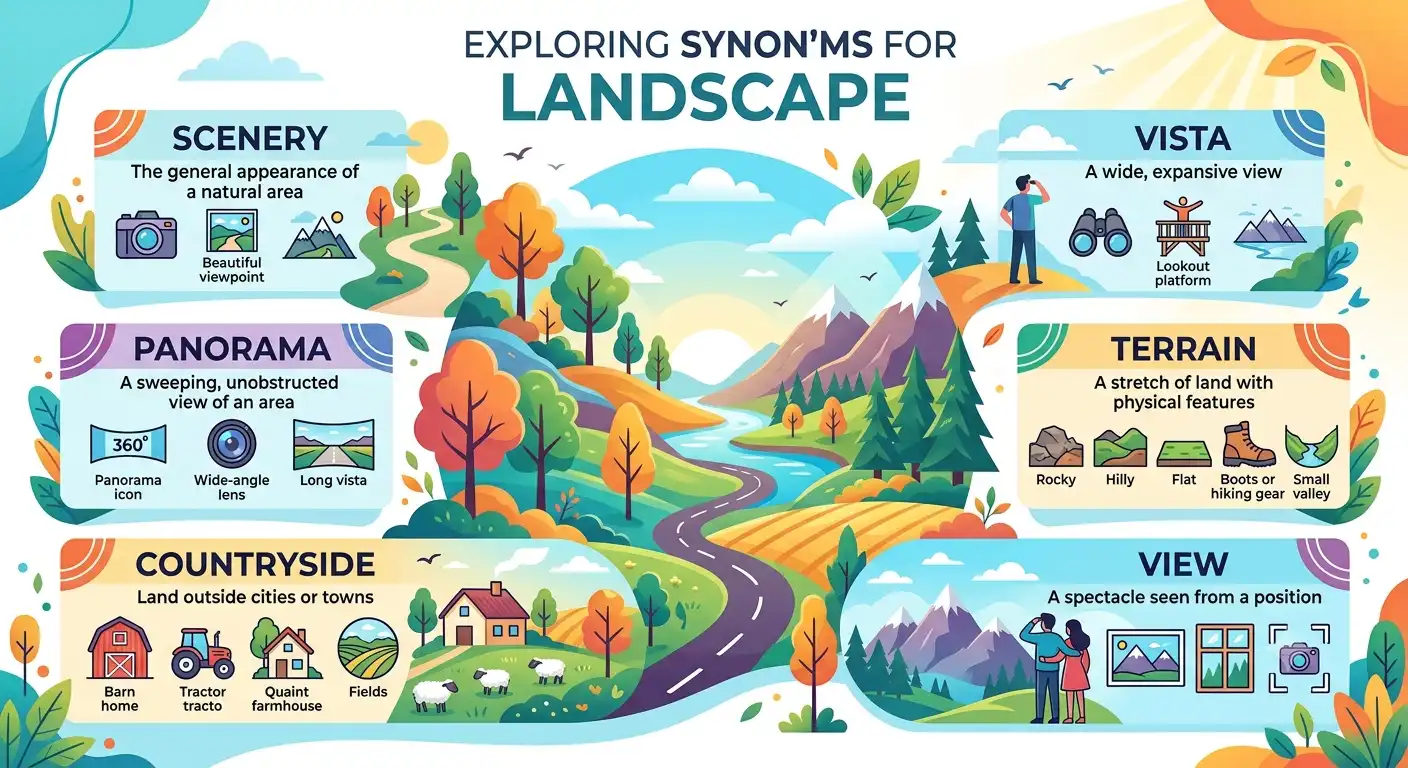 synonyms for landscape